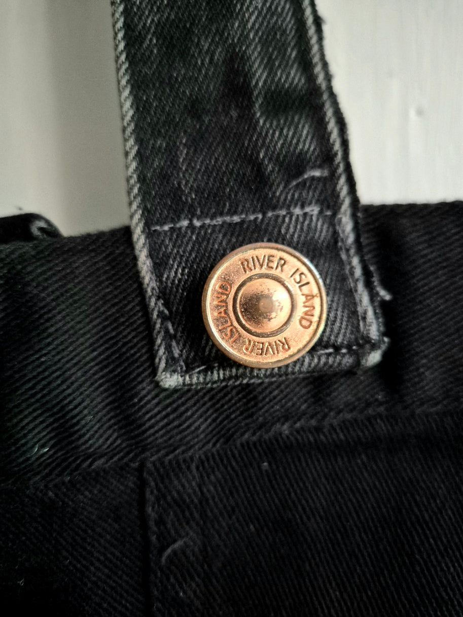 Glow Kitty Denim Tote Bag - Hot Red