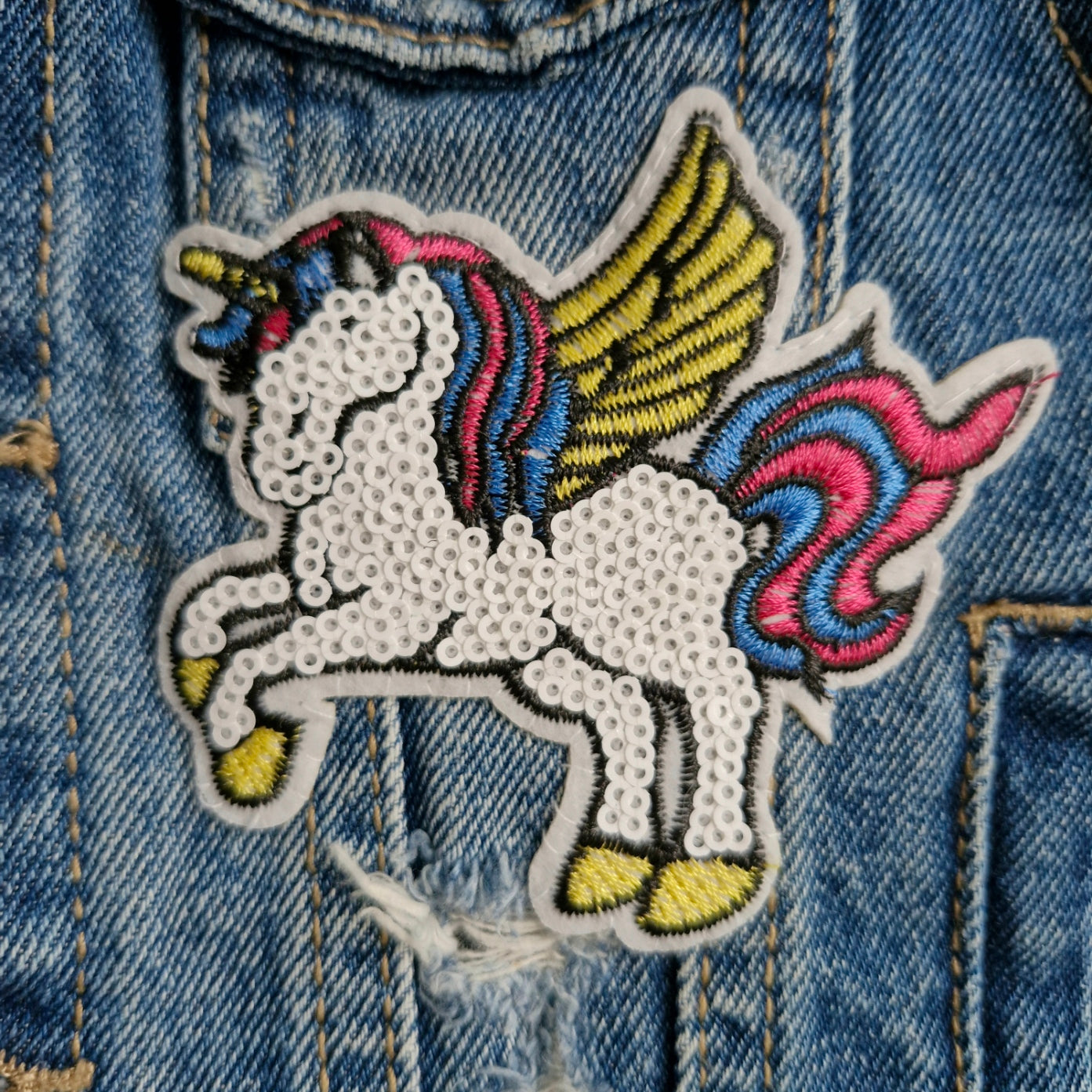 Kids Reversible Rainbow Battle Jacket - Age 6