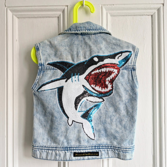 Kids Shark Attack Denim - Age 4