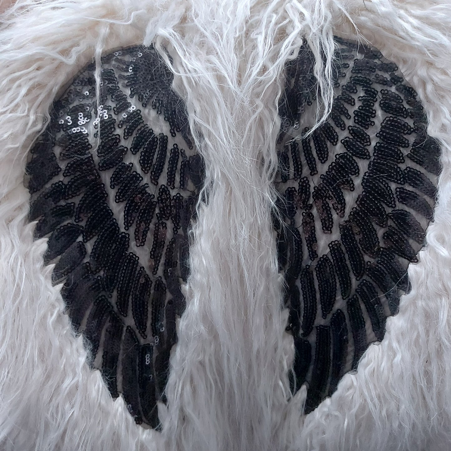 Sheepskin Monochrome Wing Furry waistcoat - Size 10