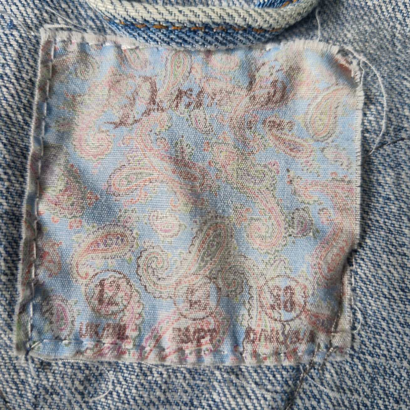 Silver Wing Denim Waistcoat - Size 12