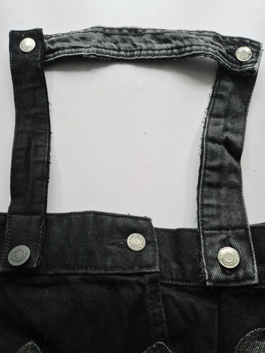 Glow Kitty Denim Tote Bag - Acid Yellow